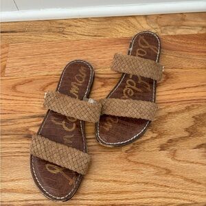 Sam Edelman Suede Woven Slide Sandals size 8.5